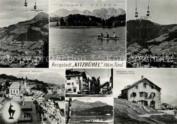 Kitzbuehel Tirol Bergstadt Seilbahnen Wilder-Kaiser Gipf