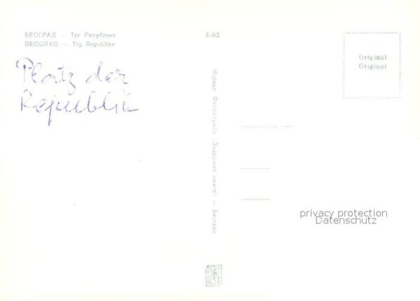 Beograd Belgrad Trg Republik – Bild 2