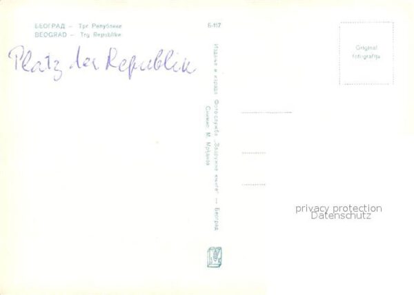Beograd Belgrad Trg Republik – Bild 2