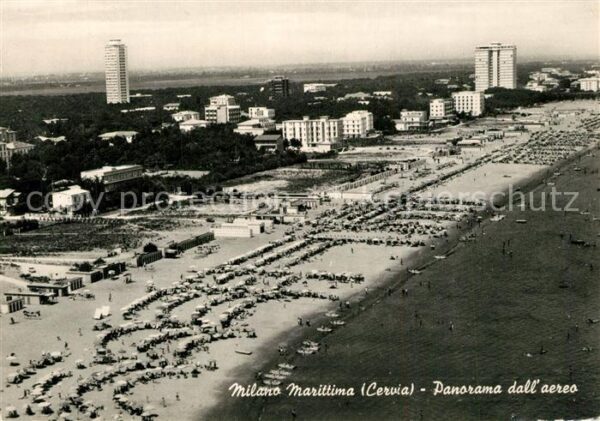 Milano Marittima Fliegeraufnahme Strand