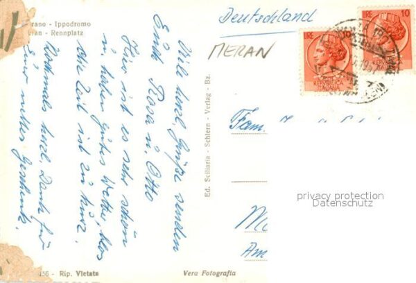 Merano Meran Fliegeraufnahme Rennplatz – Bild 2