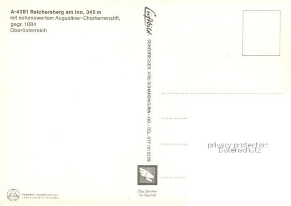 Reichersberg Inn Fliegeraufnahme mit Augustiner-Chorherr – Bild 2