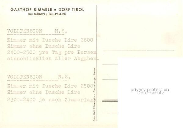 Dorf Tirol Gasthof Rimmele Terrasse – Bild 2
