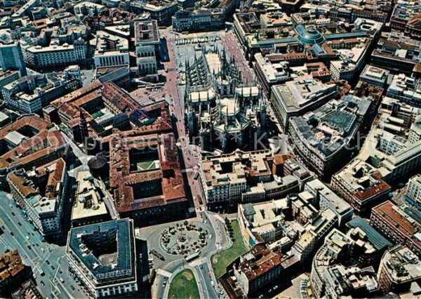 Milano Piazza del Duomo Fliegeraufnahme