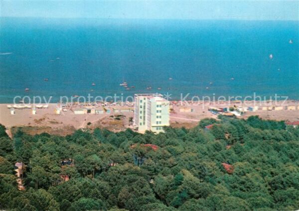 Milano Marittima Fliegeraufnahme Hotel Ariston Strand