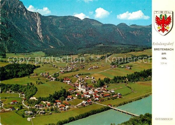 Breitenbach Inn Fliegeraufnahme mit Brandenberger-Berge