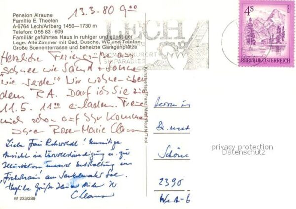 Lech Vorarlberg Pension Alraune – Bild 2