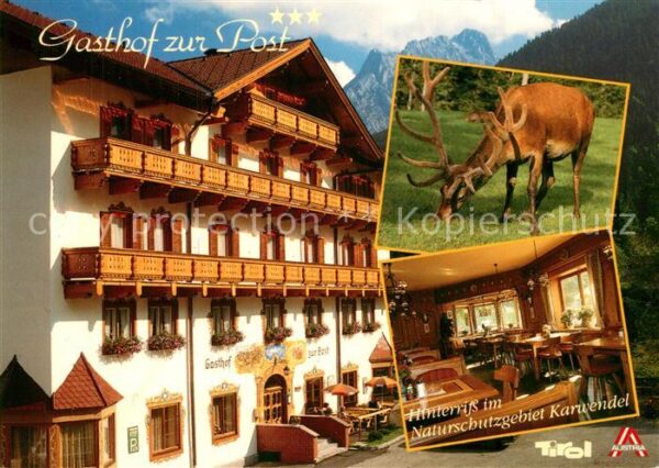 Hinterriss Tirol Gasthof zur Post Wild Karwendel