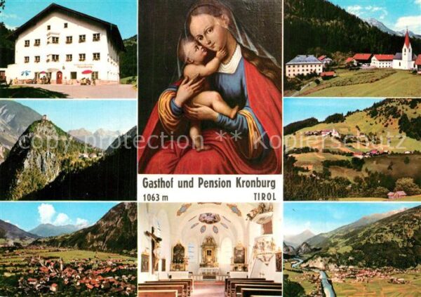 Kronburg Tirol Gasthaus Pension Kronburg mit Wallfahrt