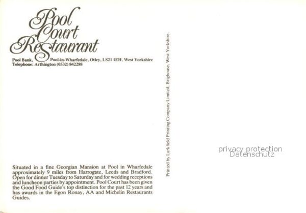 Otley Pool Court Restaurant – Bild 2