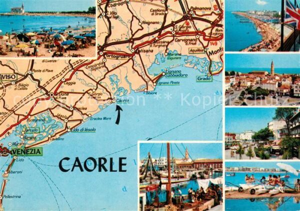 Caorle Venezia Hafen Strand