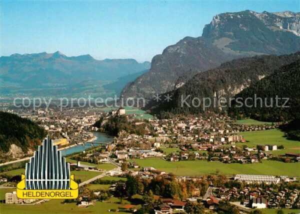 Kufstein Tirol Fliegeraufnahme am Fu?e des Kaisergebir
