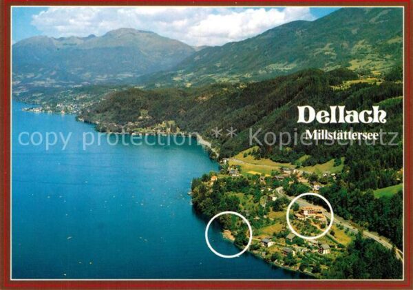Dellach Millst?ttersee Fliegeraufnahme Gasthaus Pension Sonnen