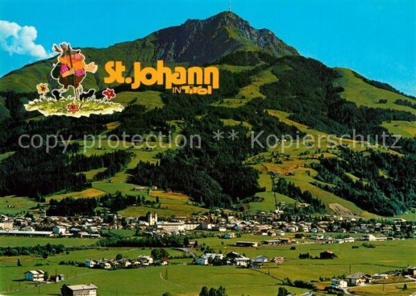 St Johann Tirol Fliegeraufnahme mit Kitzb?heler Horn