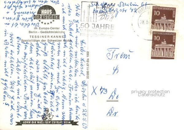 Berlin Europa-Center Haus der Nationen Tessine – Bild 2