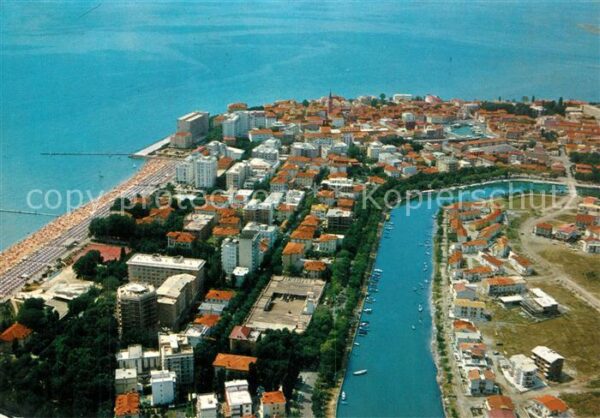 Grado Gorizia Fliegeraufnahme mit Strand