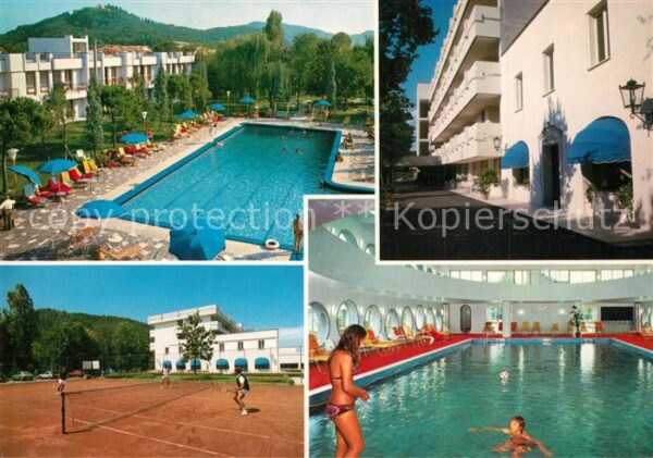 Abano Terme Hotel Ermitage Bel Air Pool Tennisplatz