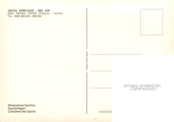 Abano Terme Hotel Ermitage Bel Air Pool Tennisplatz – Bild 2