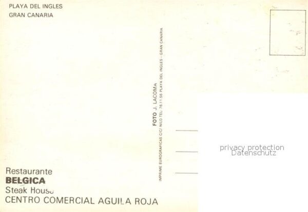 Playa del Ingles Restaurante Belgica Steak House Bar – Bild 2