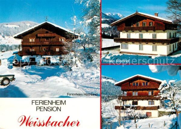Oberau Wildschoenau Tirol Ferienheim Pension Weissbacher Pension
