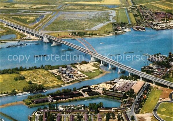 Rotterdam Van Brienenoordbrug Fliegeraufnahme
