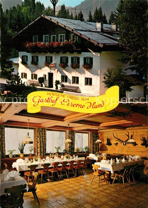 Fieberbrunn Tirol Gasthof Eiserne Hand Gastraum