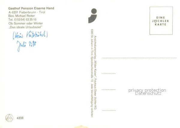 Fieberbrunn Tirol Gasthof Eiserne Hand Gastraum – Bild 2