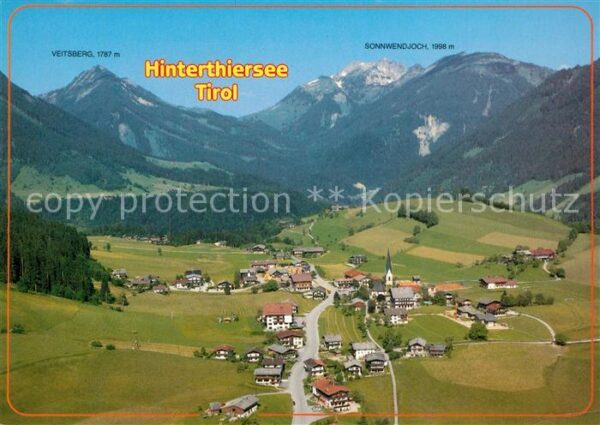 Hinterthiersee Fliegeraufnahme mit Veitsberg und Sonnw