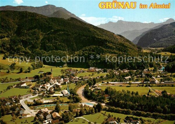 Gruenau Almtal Fliegeraufnahme