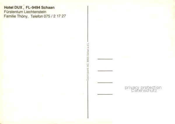 Schaan Liechtenstein Hotel Dux – Bild 2