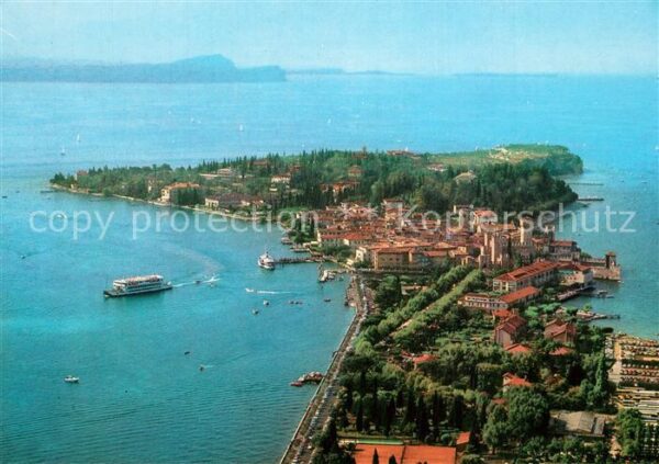 Sirmione Lago di Garda Fliegeraufnahme