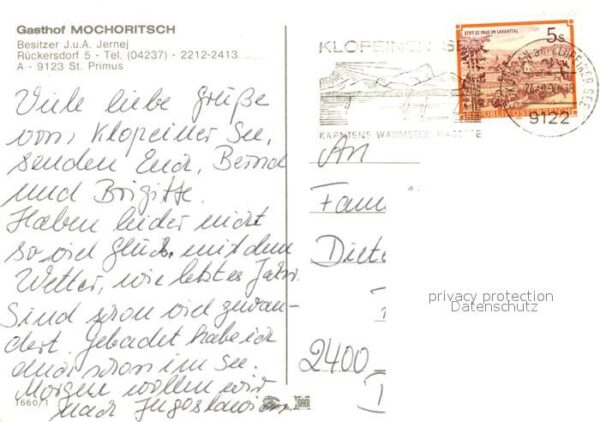 St Primus Turnersee Gasthof Mochritsch Panorama Speisesaal – Bild 2