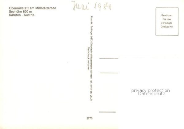 Obermillstatt Kaernten Fliegeraufnahme mit Millstättersee – Bild 2
