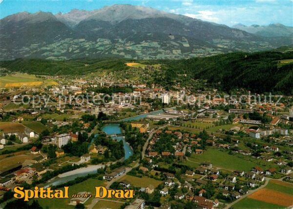 Spittal Drau Fliegeraufnahme