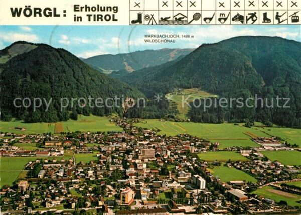Woergl Tirol Fliegeraufnahme mit Markbachjoch