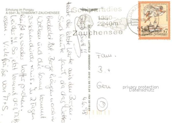 Altenmarkt Zauchensee Fliegeraufnahme – Bild 2