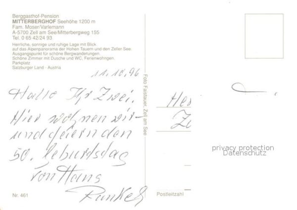 Zell See Berggasthof Mitterbergerhof Terrasse – Bild 2