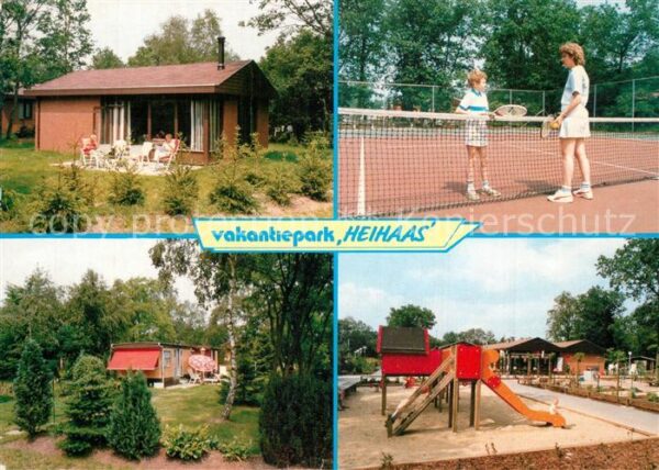 Putten Gelderland Vakantiepark Heihaas Tennisplatz Bungal