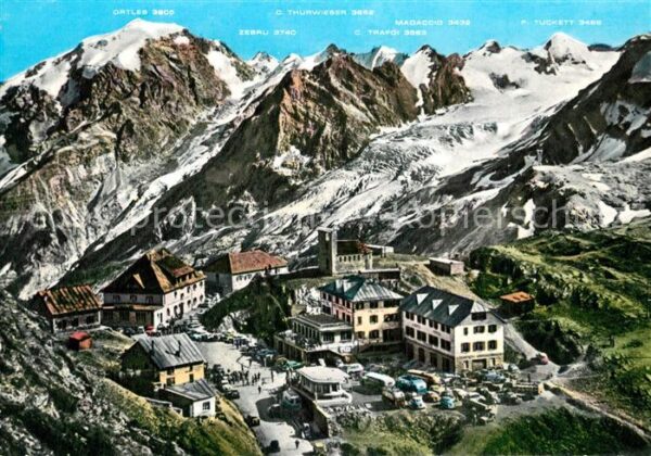 Stilfserjoch Passo dello Stelvio mit Ortler