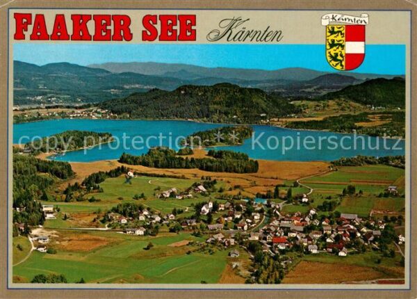 Faakersee Fliegeraufnahme mit Faak