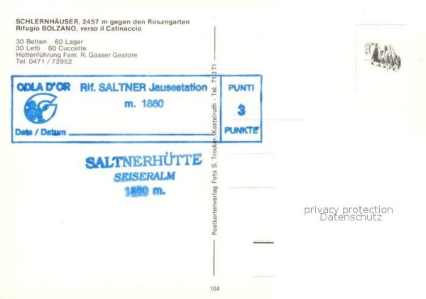 Schlernhaeuser mit Rosengarten – Bild 2