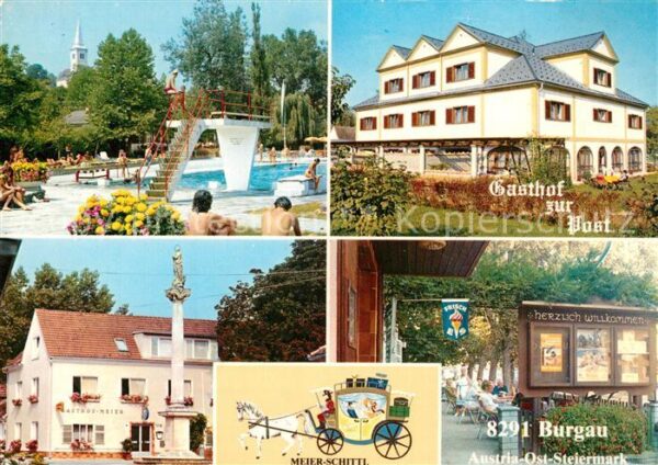 Burgau Steiermark Schwimmbad Gasthof zur Post Gasthof Mei