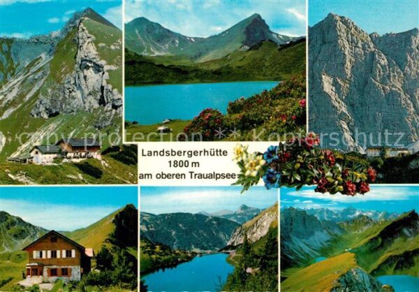 Landsbergerhuette am oberen Traualpsee Panorama