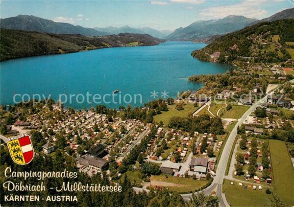 Doebriach Millstaettersee Campingparadies Fliegeraufnahme