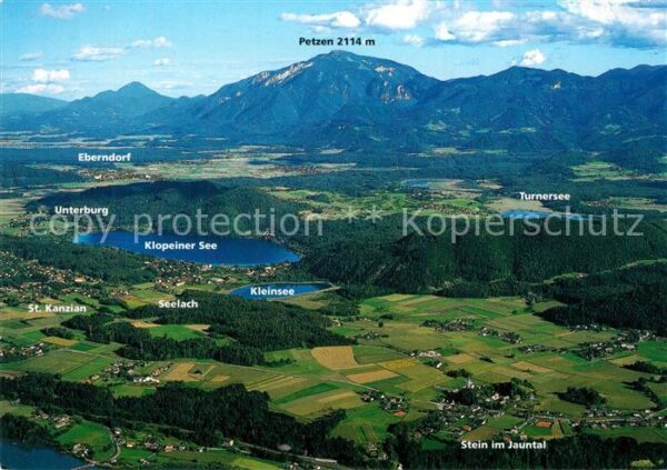 Klopeinersee Jauntal Turnersee Fliegeraufnahme