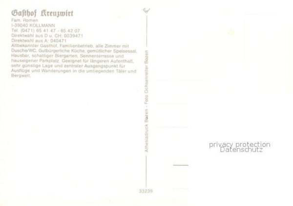 Kollmann Gasthof Kreuzwirt Fliegeraufnahme – Bild 2
