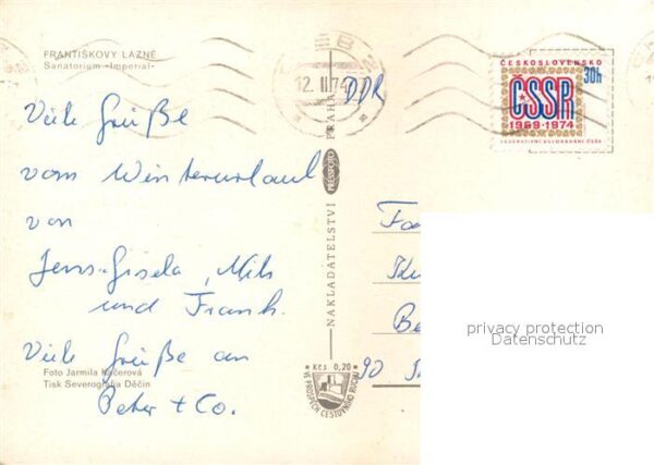 Frantiskovy Lazne Sanatorium Imperial Bar Gasträume Trepp – Bild 2