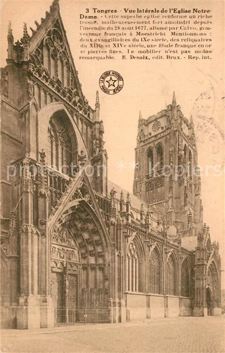 Tongres Vue laterale de l’Eglise Notre Dame