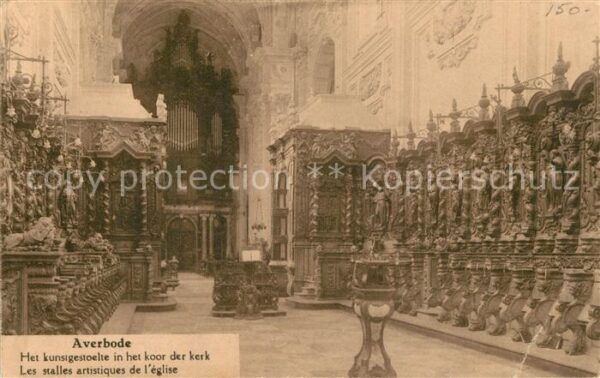 Averbode Het kunstgestoelte in het koor der kerk