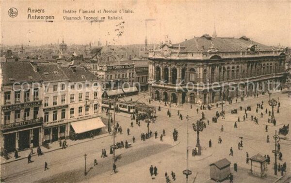 Anvers Antwerpen Theatre Flamand et Avenue d_Italie